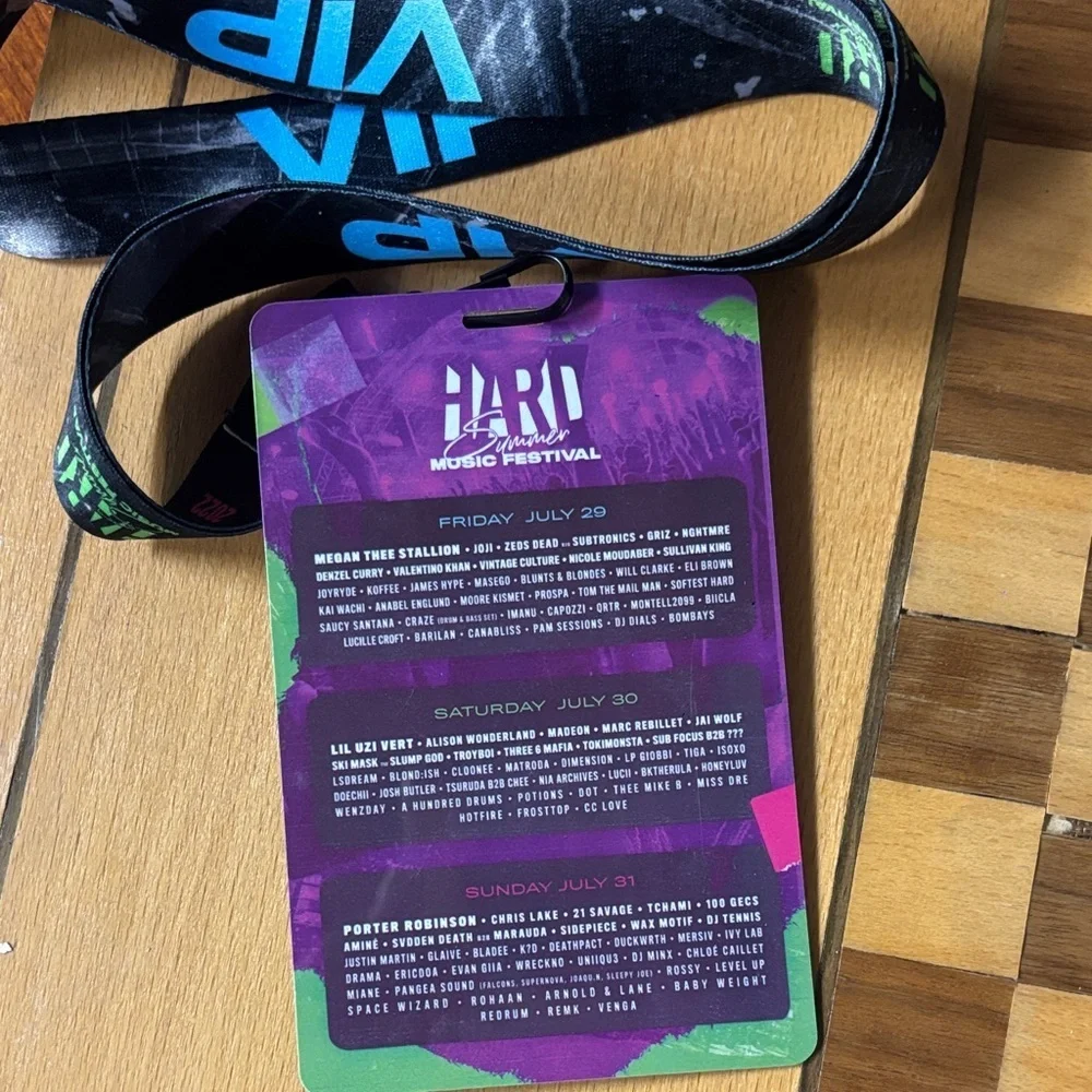 2022 Hard Summer VIP Lanyard